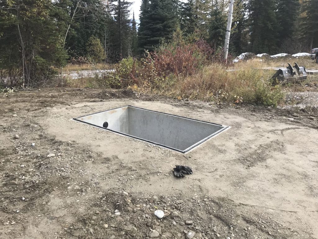 rec site pit toilet install